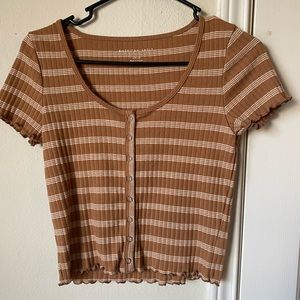 70s Style Crop Top Tee